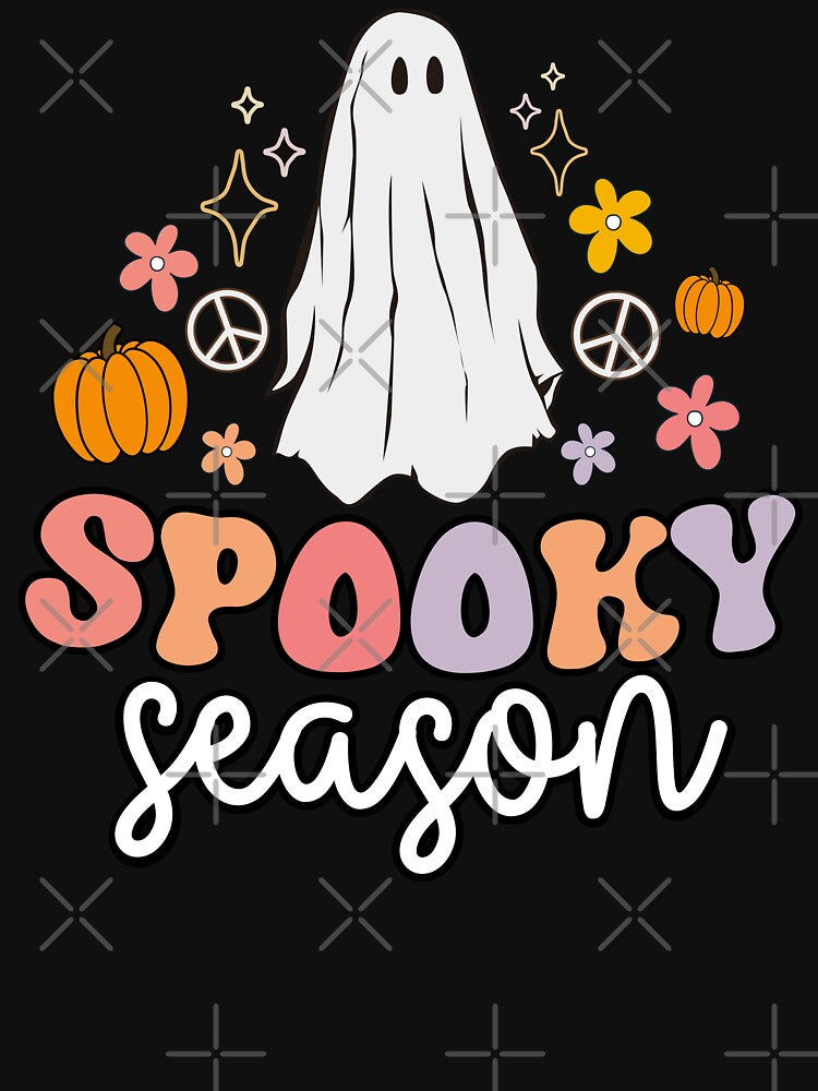 Vintage Halloween Costume with Groovy Ghost Spooky Season by ohmier