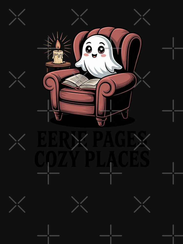 Eerie Pages Cozy Places - cozy ghost book by MagicWander