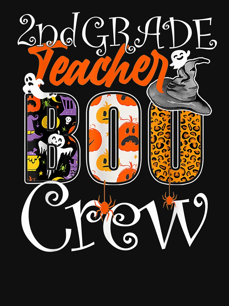 2nd Grade Teacher Boo Crew Halloween Second Grade Teacher by dyerpuckett