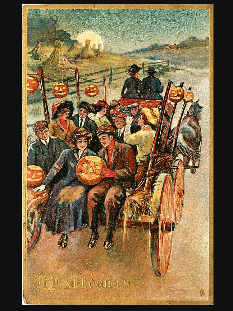 Vintage Halloween Card from Tuck Postcards (1908) - Hayride by Douglas E. Welch Design and Photography