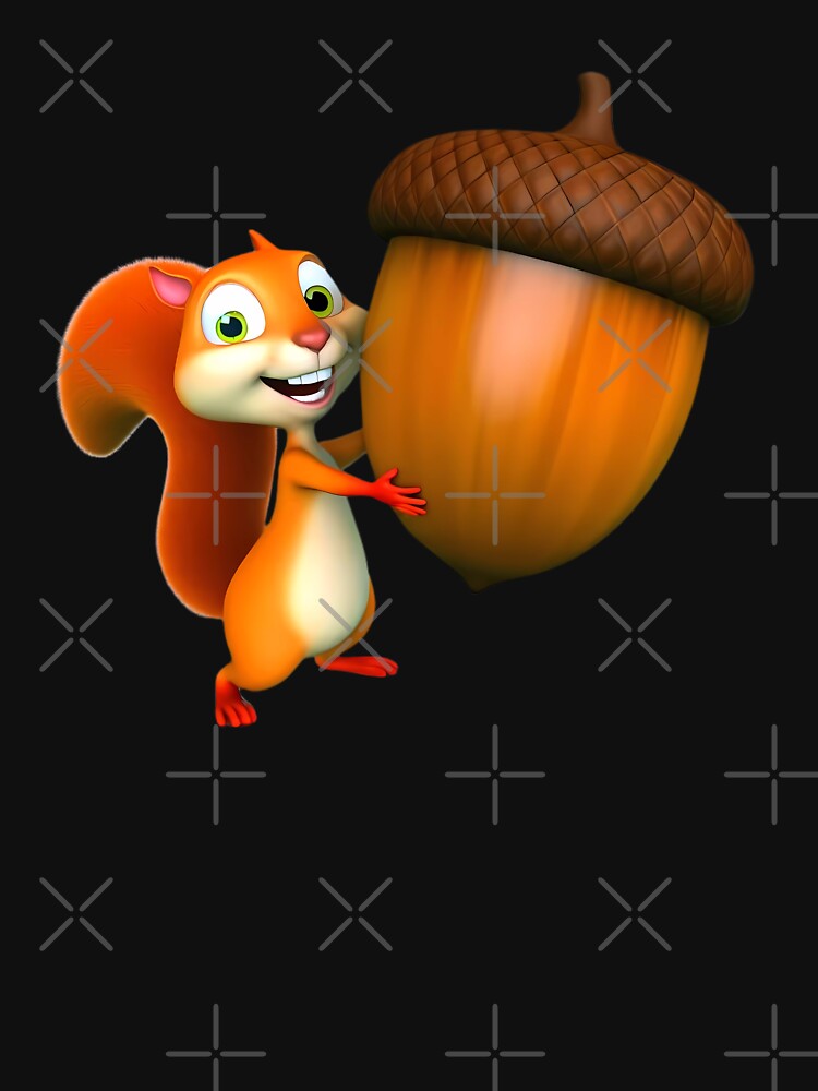 Joyful Squirrel with Giant Acorn by M-ormin