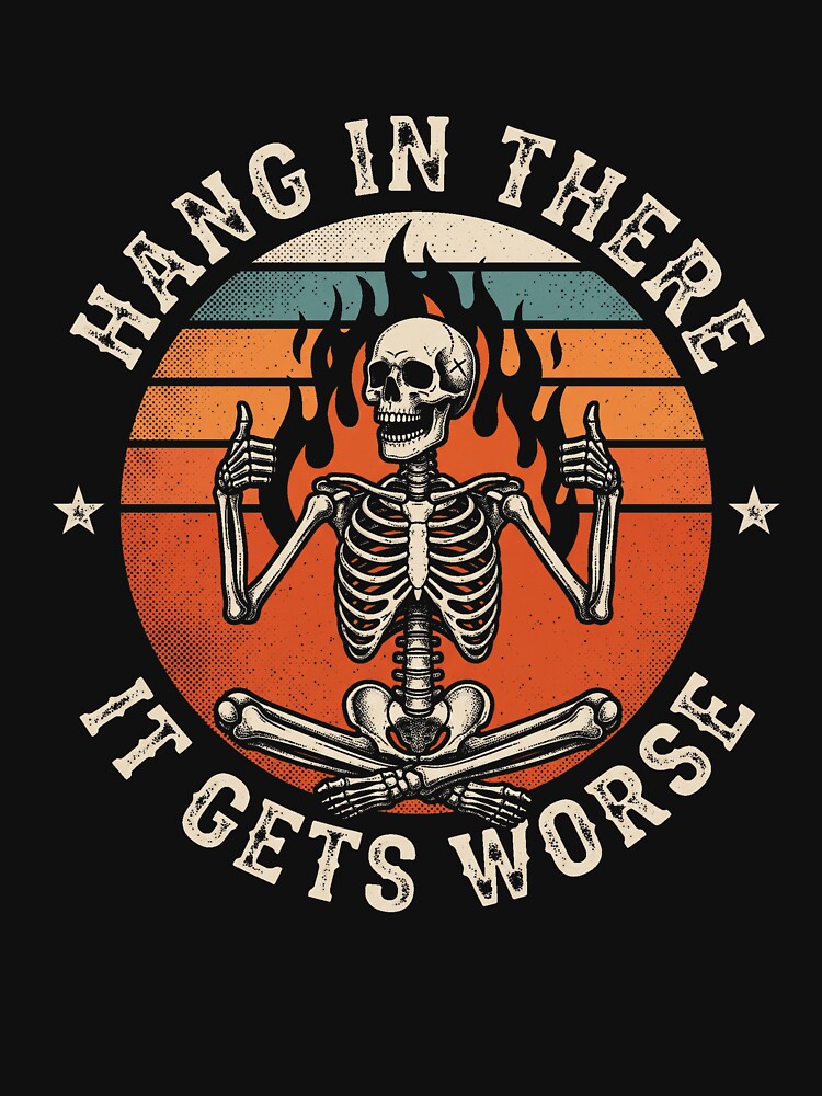 Skeleton Hard Rock Vintage Flame Graphic by SofenArt