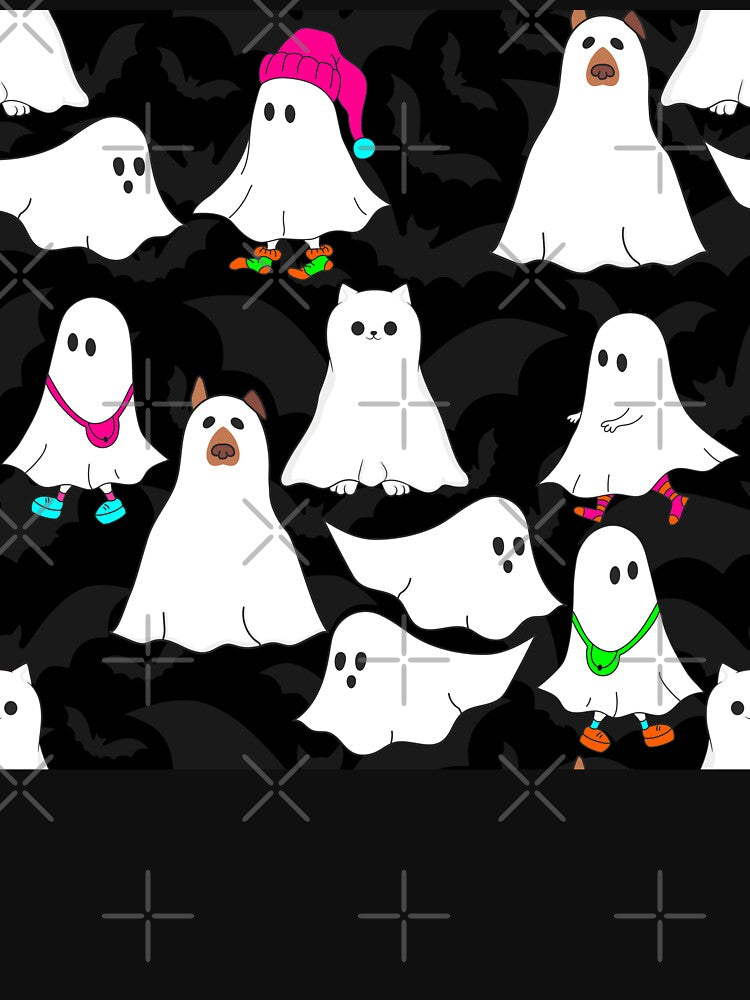 halloween ghost dog cat black by Gossip Rag
