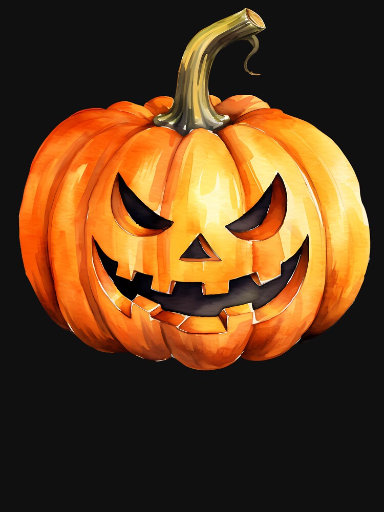 Halloween pumpkin, smiling orange pumpkin, pumpkin graphics by ArtHideaway