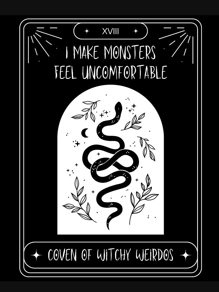 Mystical Snakes & Monsters-Black by Moonlit-Muse