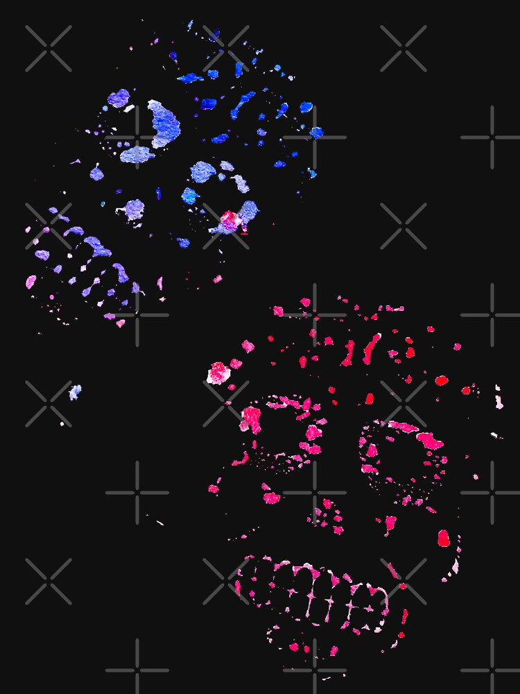 Sugar Skulls in Pink & Blue by Craezart