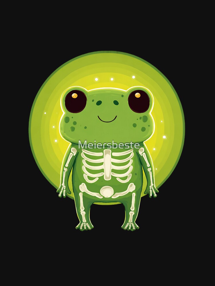 Cute Frog – Glowing Skeleton Halloween Design by Meiersbeste