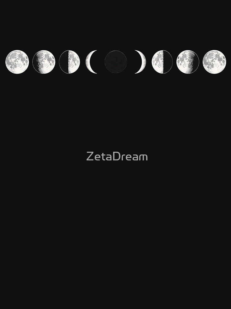Minimal Moon Phases Celestial Aesthetic by ZetaDream