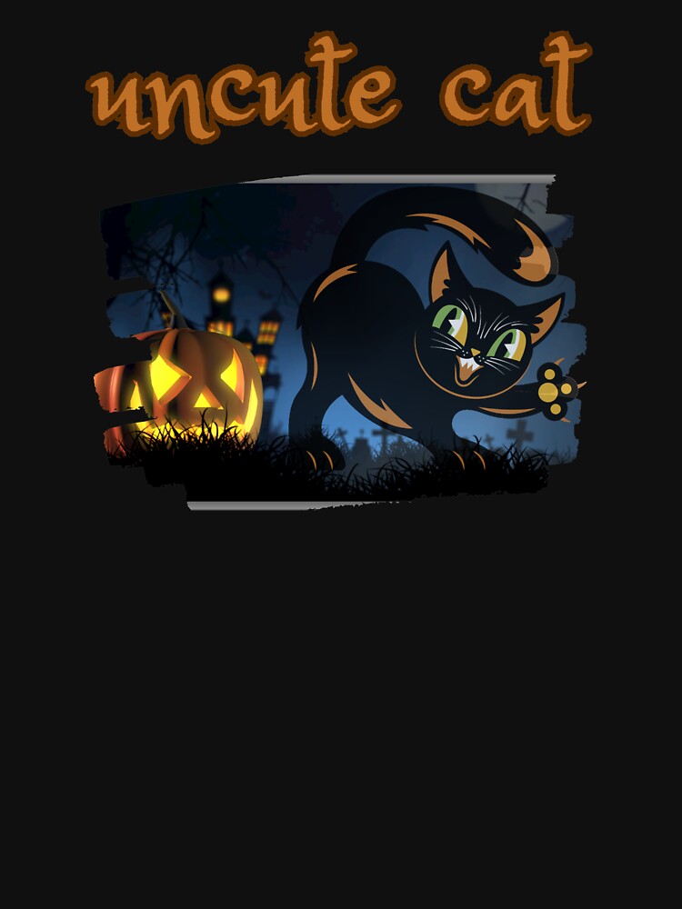 Uncute Cat Halloween by MomLifeDesign