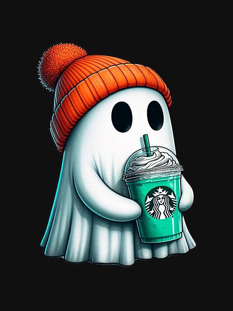 Halloween coffee cute sheet ghost by Halloween  Time