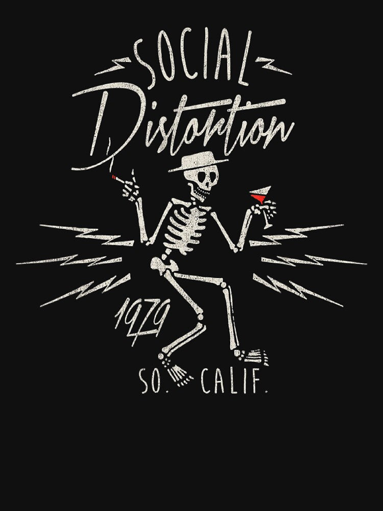 Vintage Hand Drawn Skeleton Martini by Talentity55