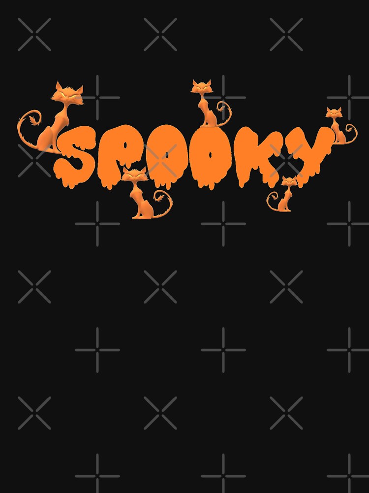 Scary Creepy Orange Cats Hanging Around - Halloween by TeesFashion