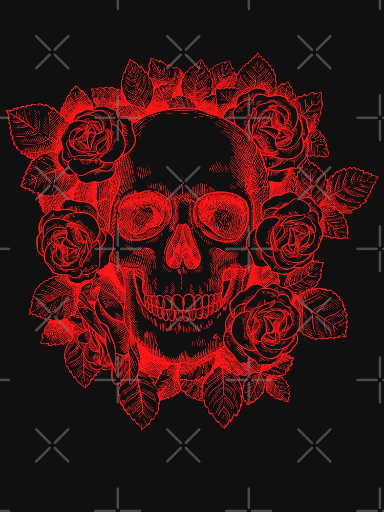 Skull in flowers by Simo0455
