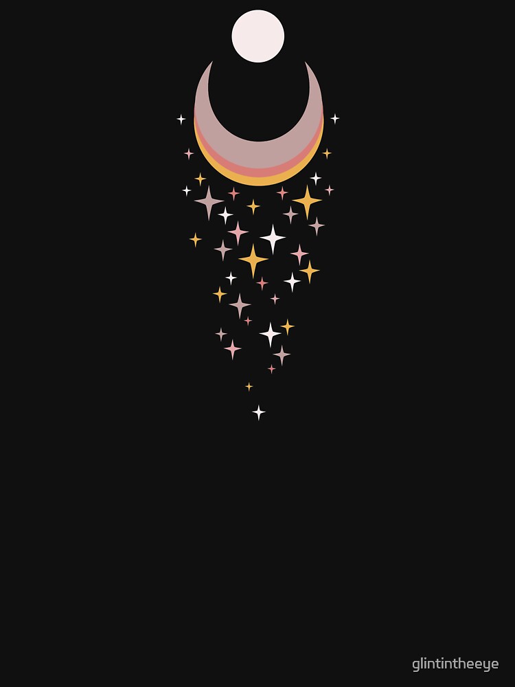 Celestial Moon and Stars by glintintheeye