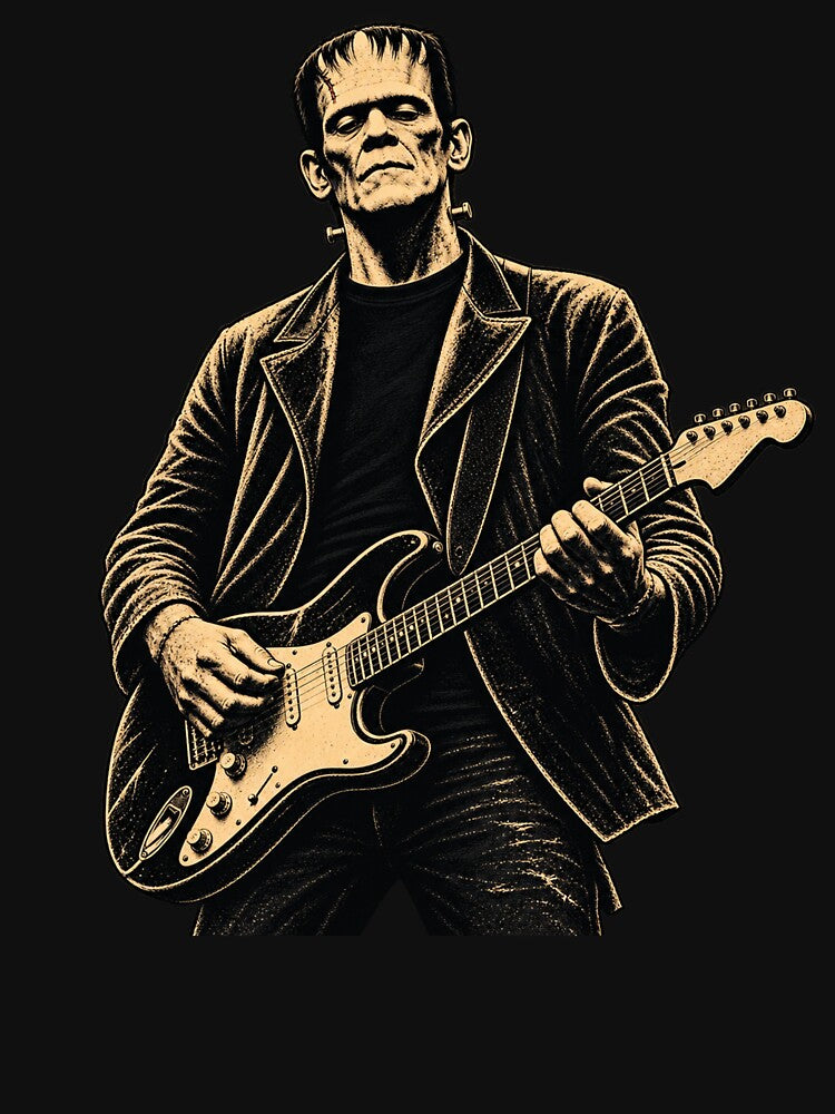 Gothic Monster Guitarist Playing Guitar Halloween by WILLIAMS-BR