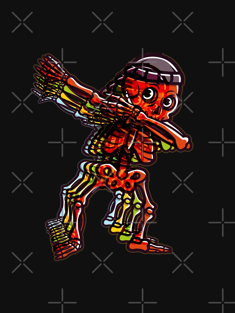 Dabbing Skeleton - Skeleton Dabbing Inline by Coder-T
