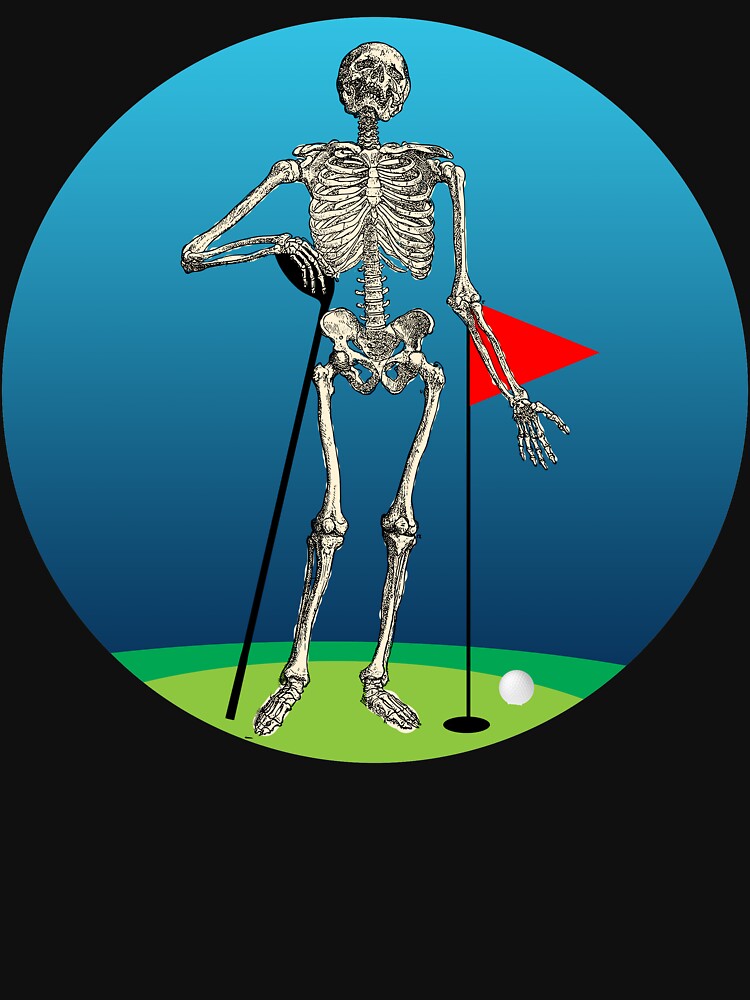 Golf skeleton illustration by luisraultg