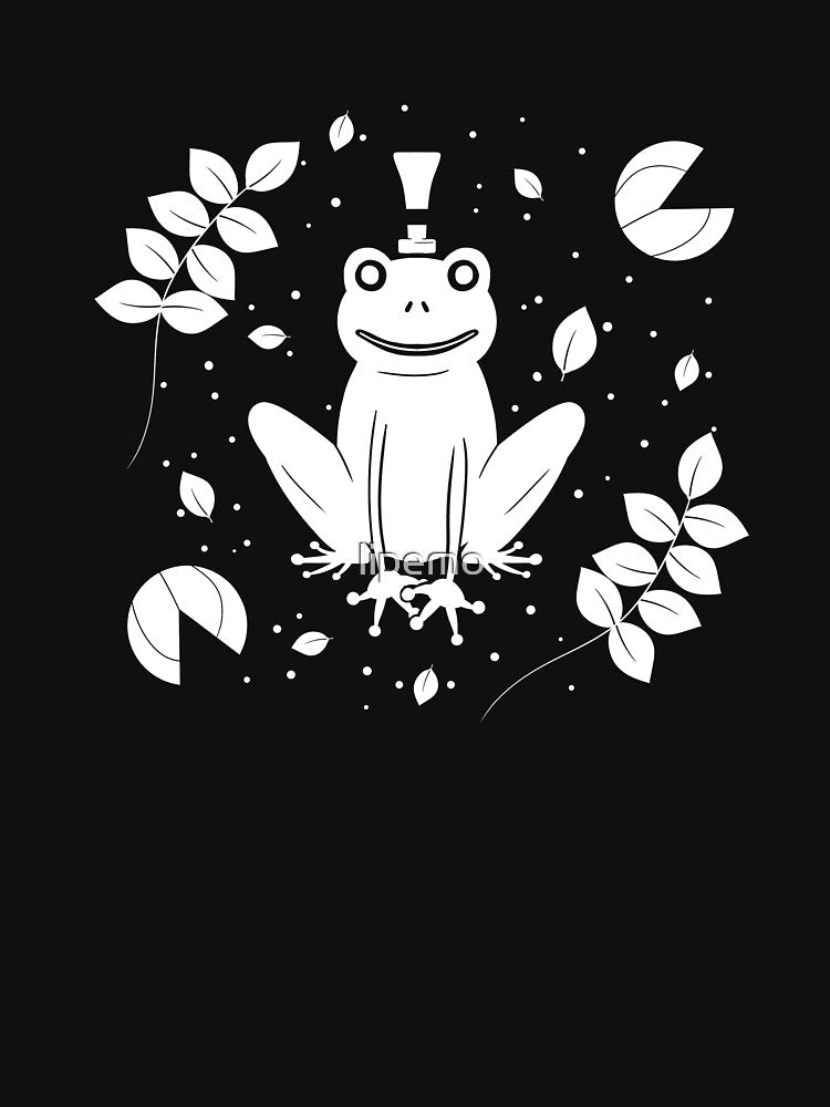 A Unique Magical Frog In A Hat - Black by lipemo