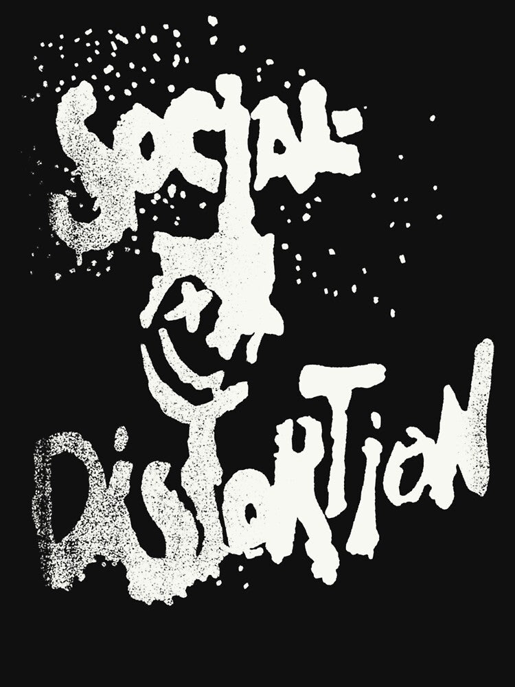 Monochrome Distressed Punk Rock Typography2 by Talentity55