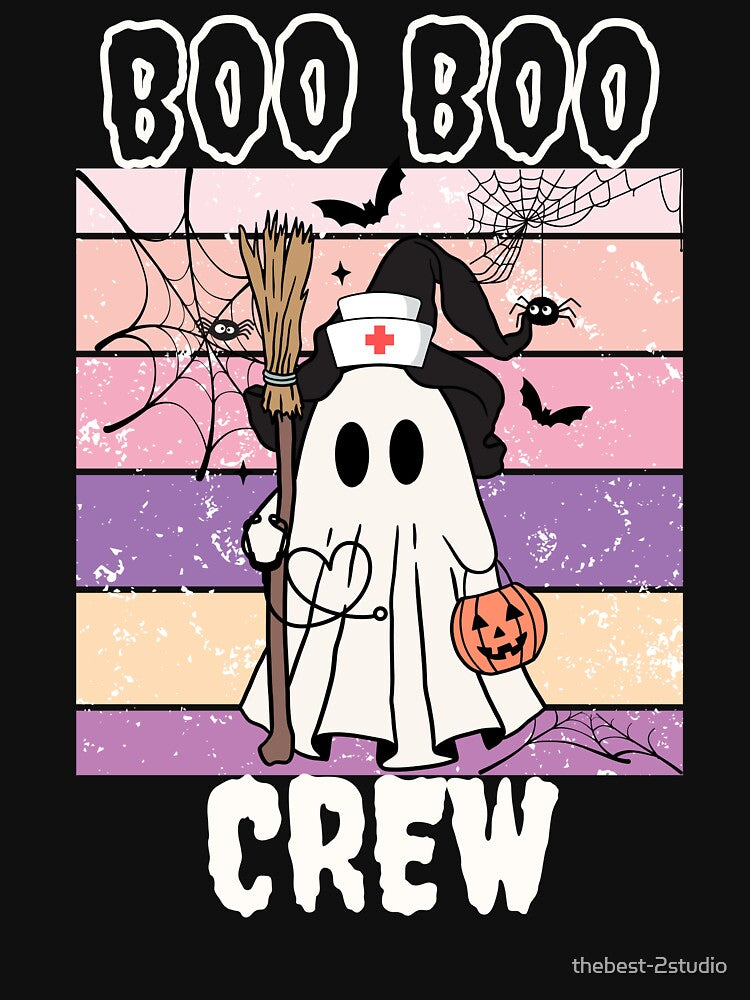 Boo Boo Crew Halloween Ghost Nurse by thebest-2studio