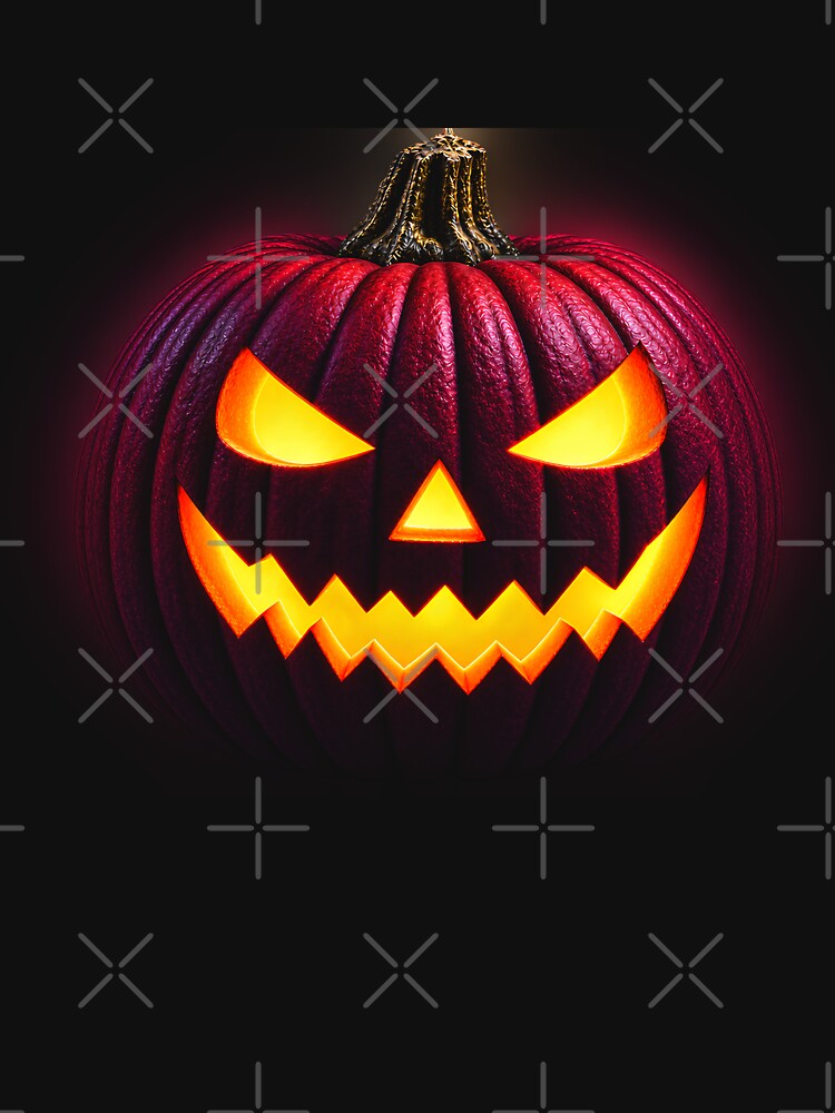 halloween pumpkin red - purple light by natalik2024