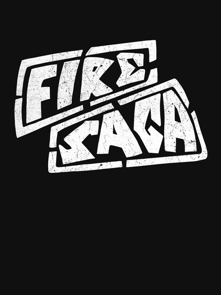 fire saga  vintage retro distressed by Parceline