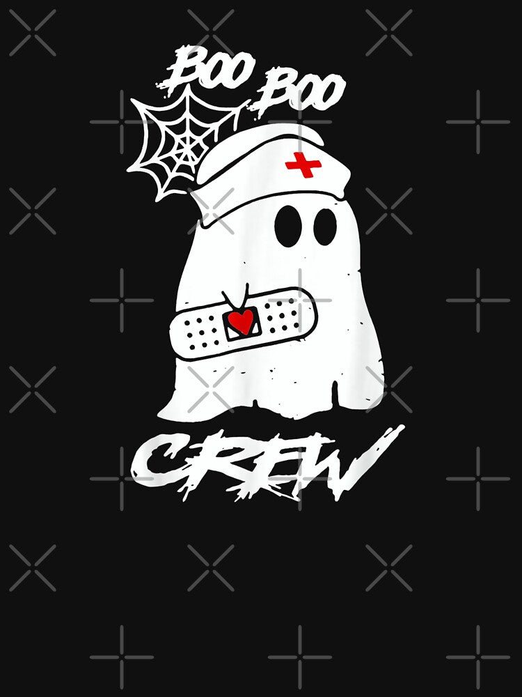 Boo Boo Crew Nurse Ghost Funny Halloween Costume Gift by hanesmlwn64