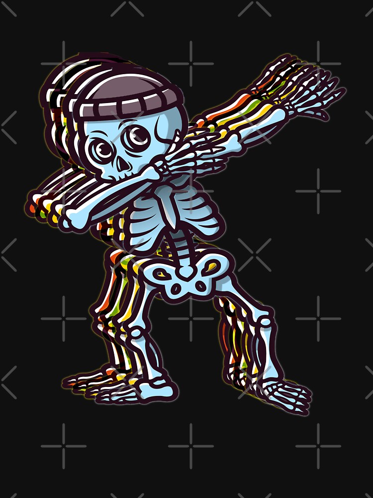 Dabbing Skeleton - Skeleton Dabbing Blue by Coder-T