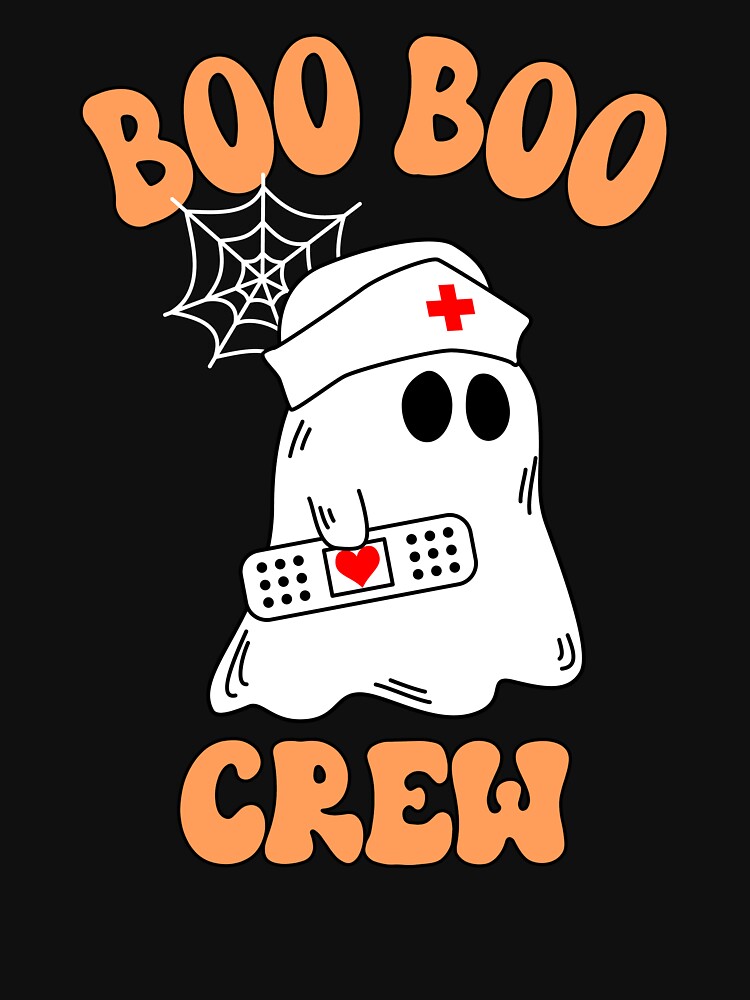 Boo Boo Crew Halloween Nurse Spooky Ghost Big by NessiCreates