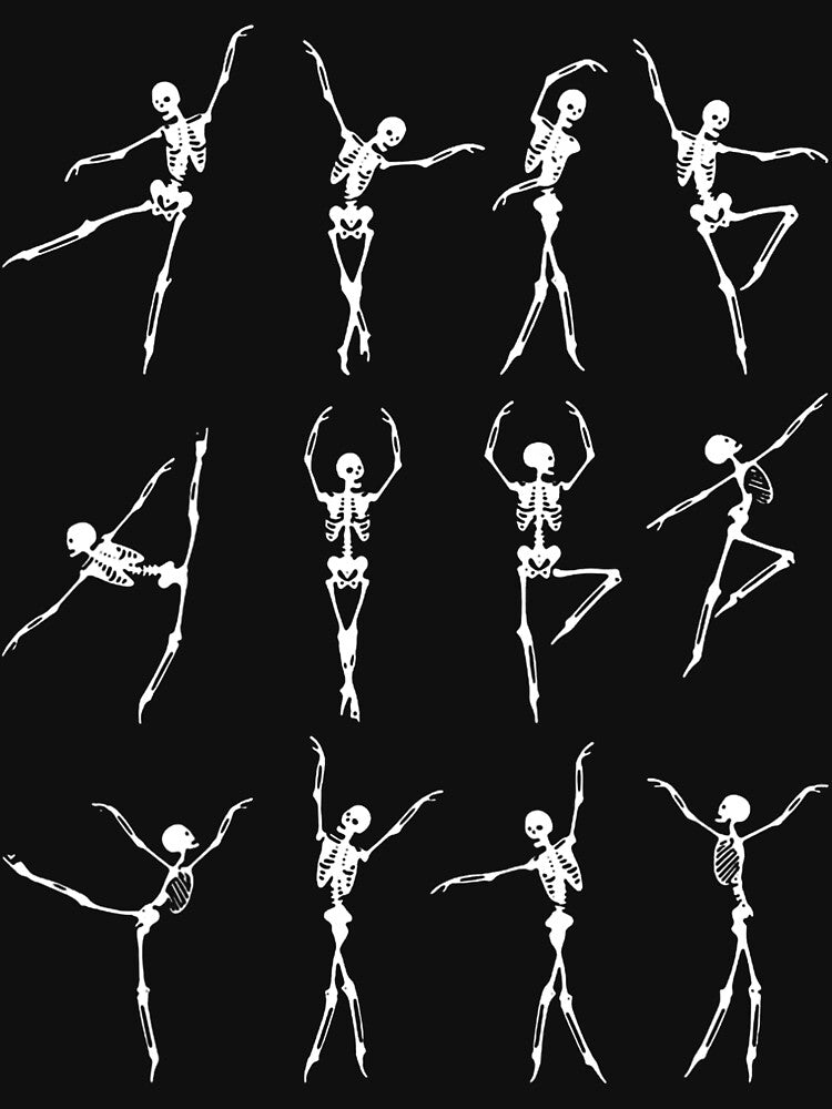 Skeleton Dancing Ballet Halloween by SamArtistbyAUS