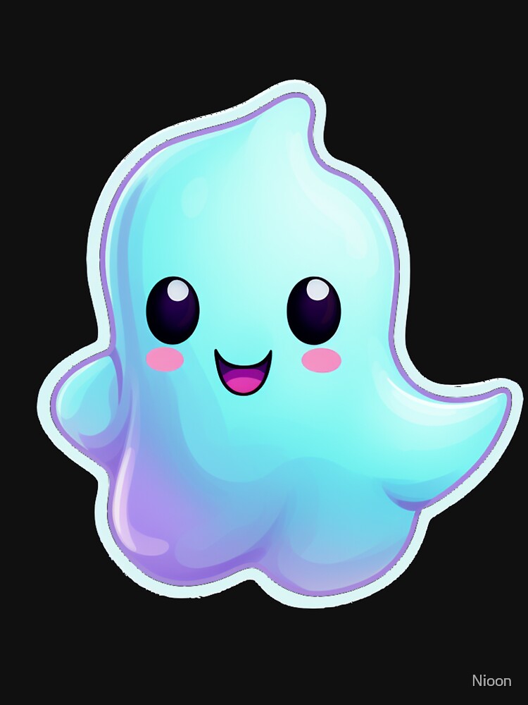 Cute Blue Ghost by Nioon