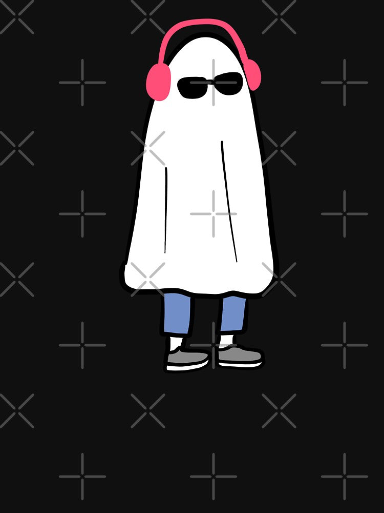 Funny Ghost with glasses by Mayarart