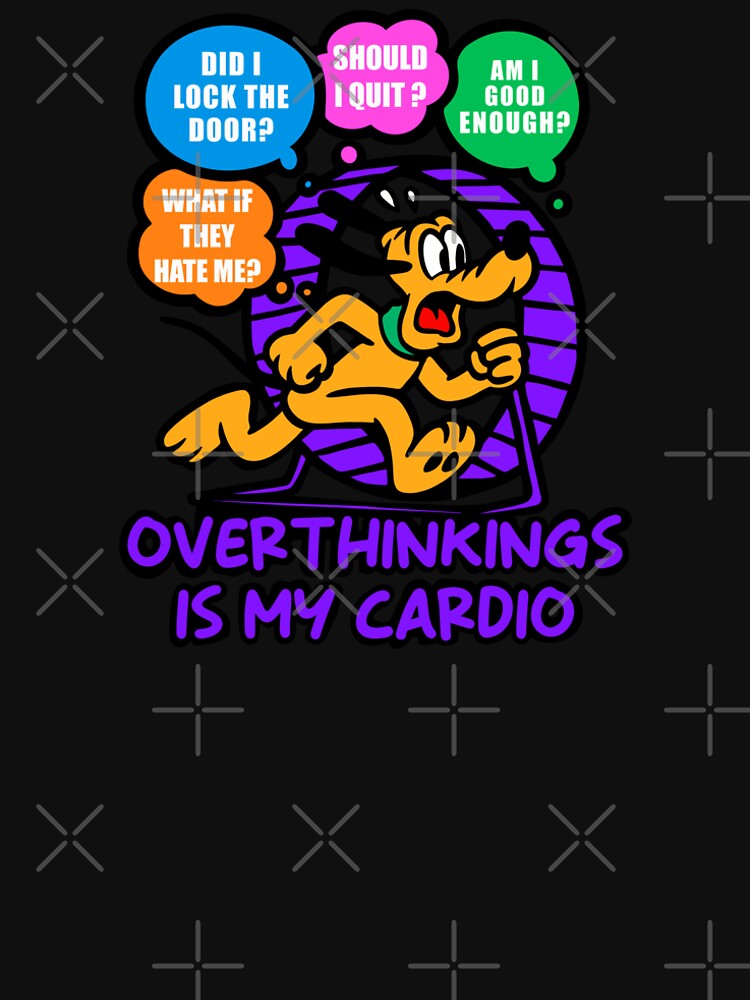 Pluto Overthinking Humor – Anxiety Cardio Design by UnicornDreamers