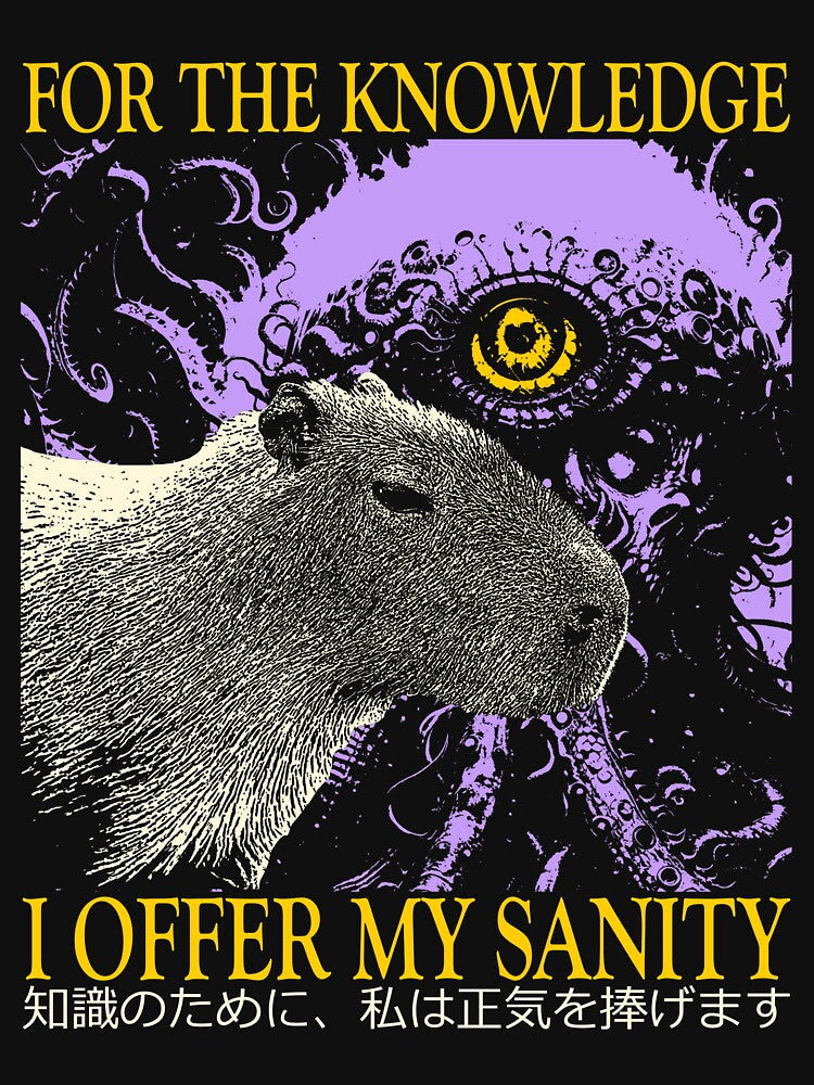 I Offer My Sanity Horror Capybara by VintageMedatsu