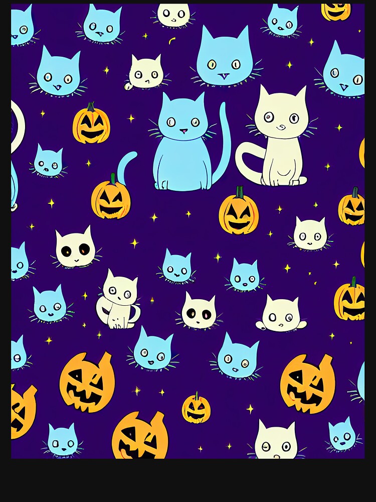 cat halloween pumpkins cut by ComicsFactory