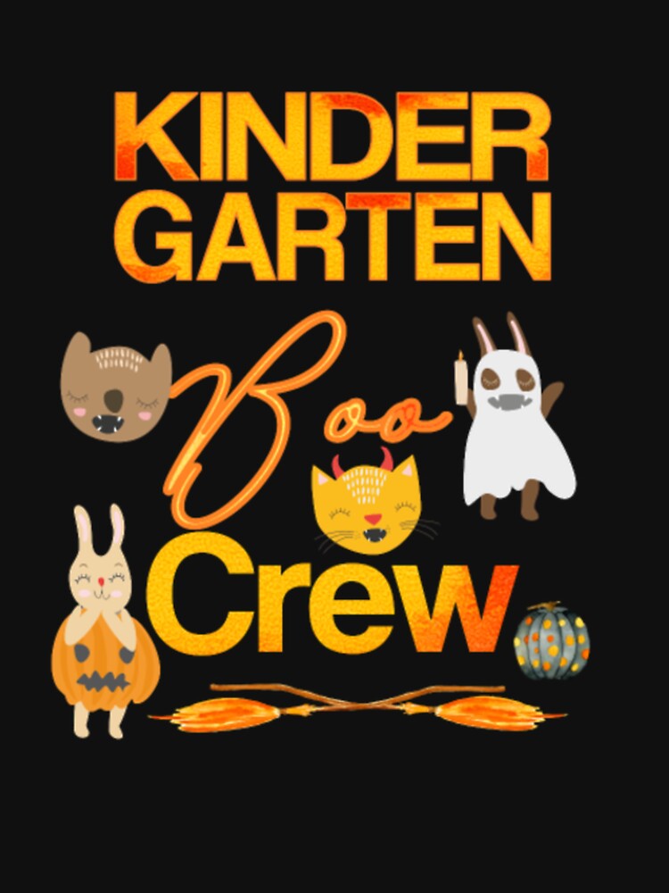 Kindergarten Boo Crew Halloween For Teacher & Students by svetlintelie
