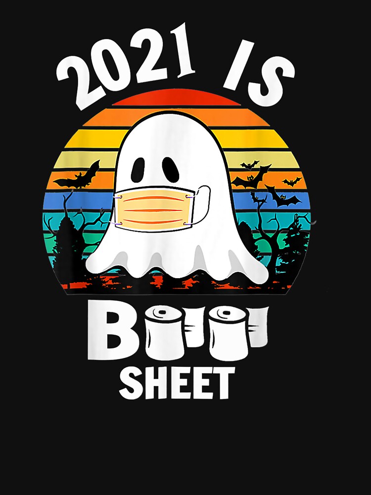 2021 Is Boo Sheet Ghost Halloween Costumes Party Men Women by DaiShop
