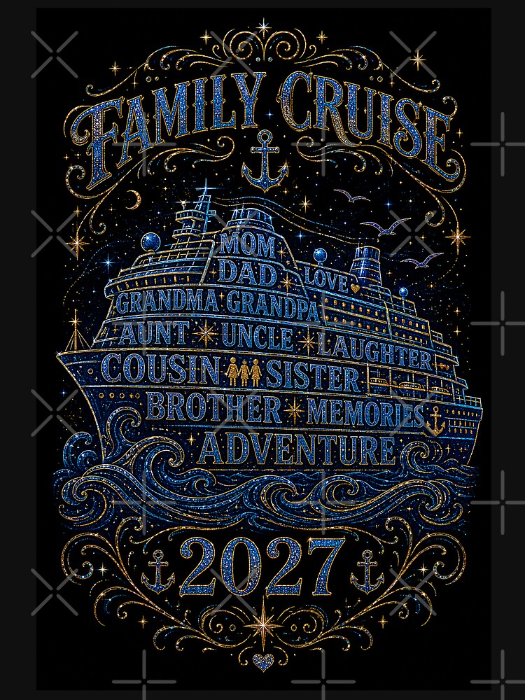 TRAVEL COLLECTION - FAMILY CRUISE - FAMILY SHIP BLUEPRINT • 2027 by WheelieGdArt