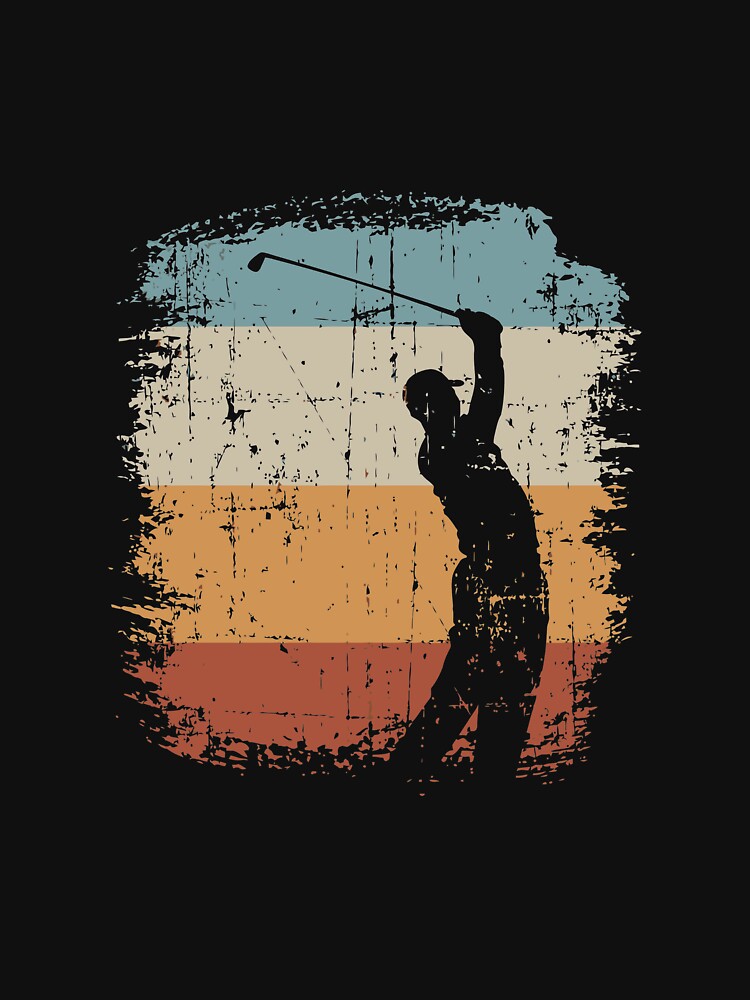 Vintage Golf Tee Off Distressed Gift For Golfer by slinkardru