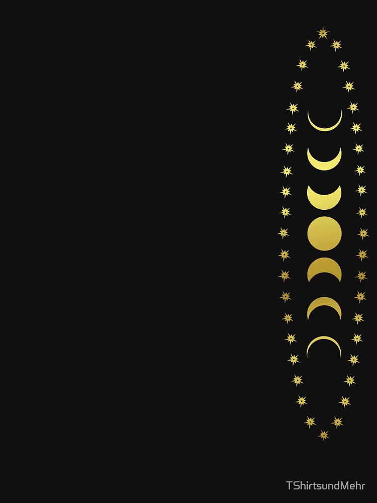 Moon phases - stars - moon - graphics by TShirtsundMehr