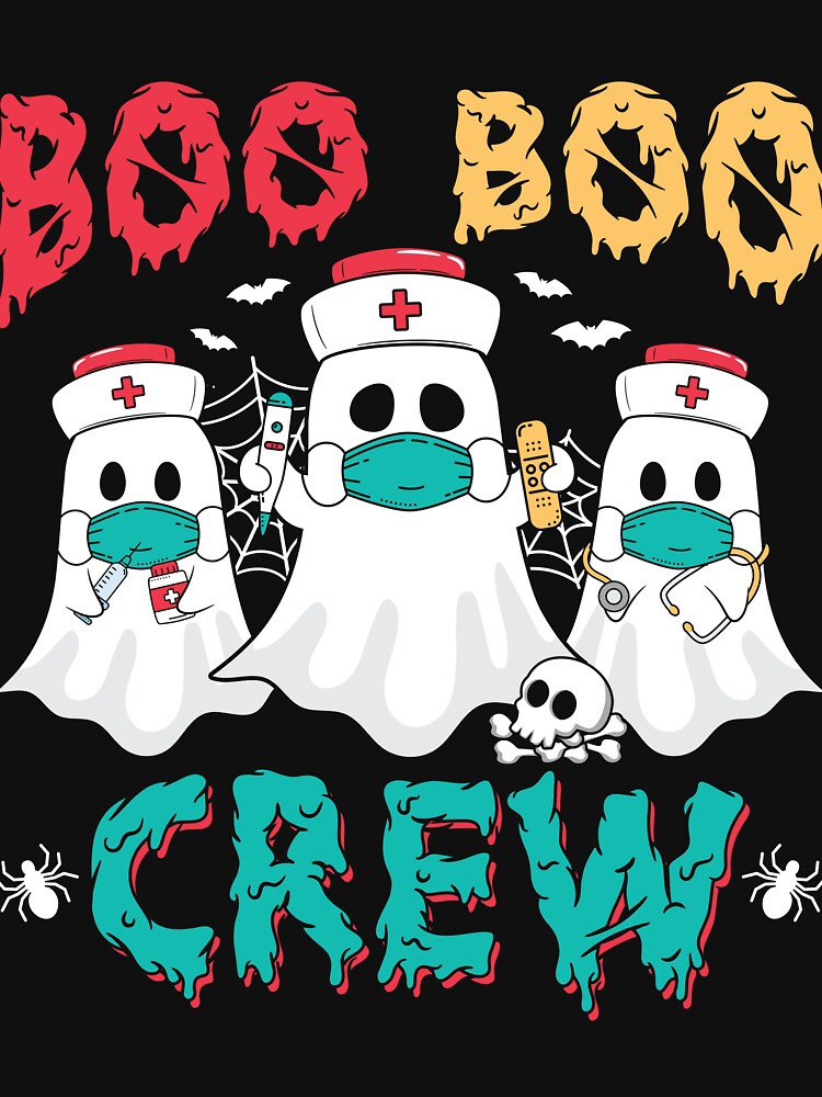 Boo boo Crew Nurse Halloween Ghost Costume by tokyoberlin
