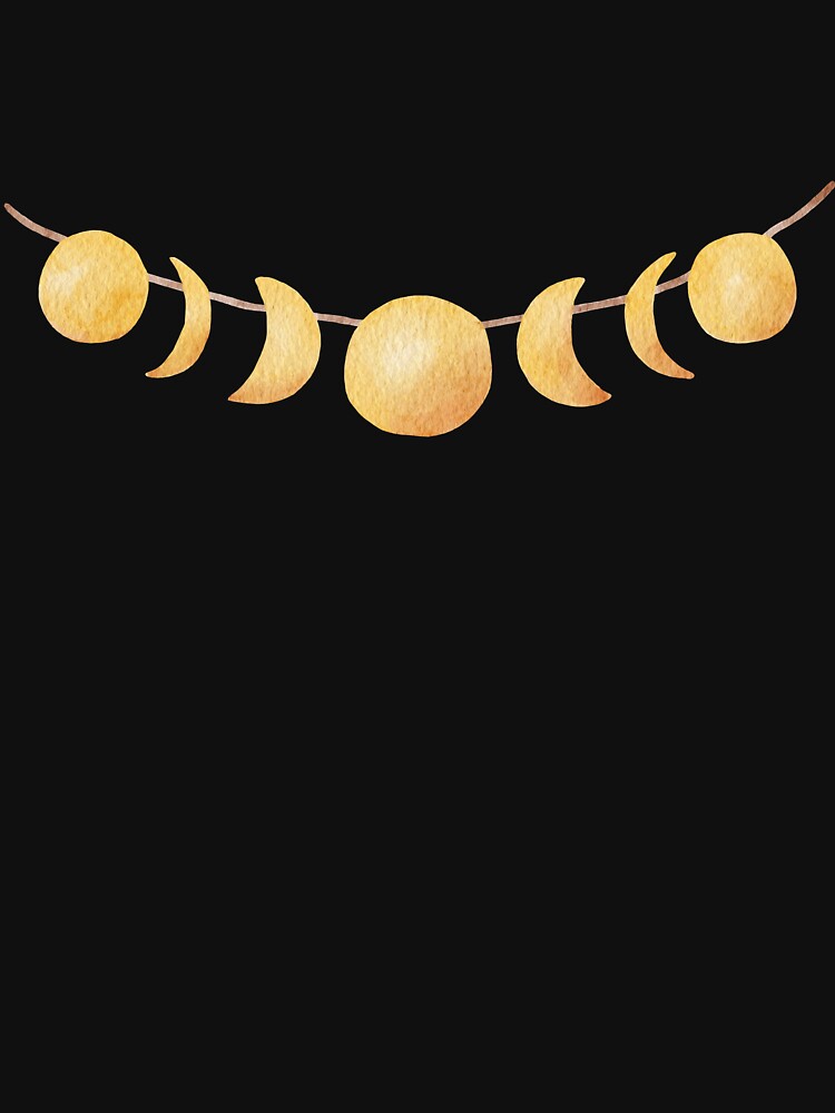Boho golden phases of the moon by ElenaJoyDesign