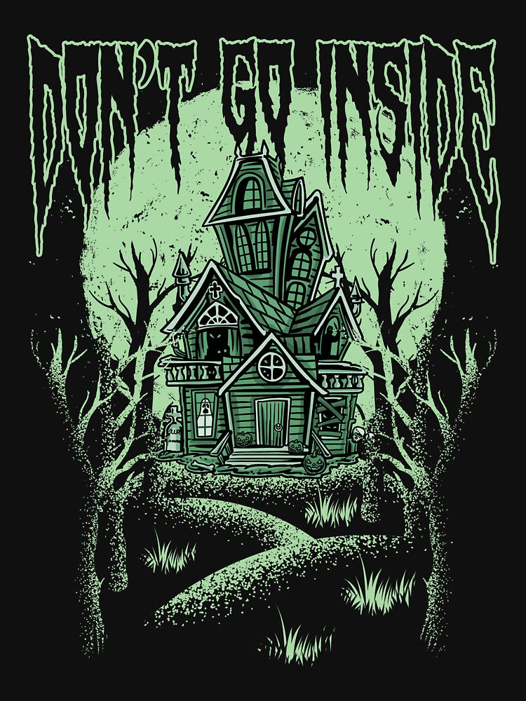 Don't Go Inside Halloween Costume Funny Scary Haunted House by Andy8891