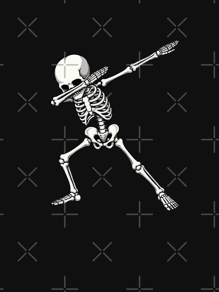 Funny Halloween Skeleton Dab Pose by DesignByLeo