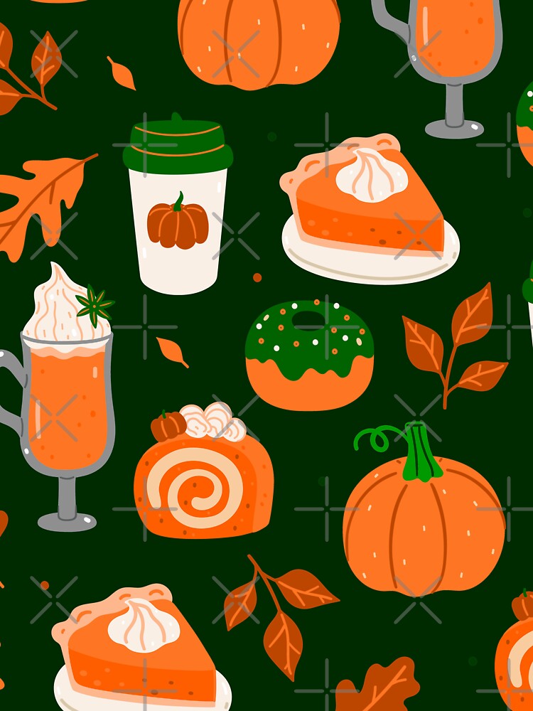 pumpkin spice coffee dark green by Gossip Rag