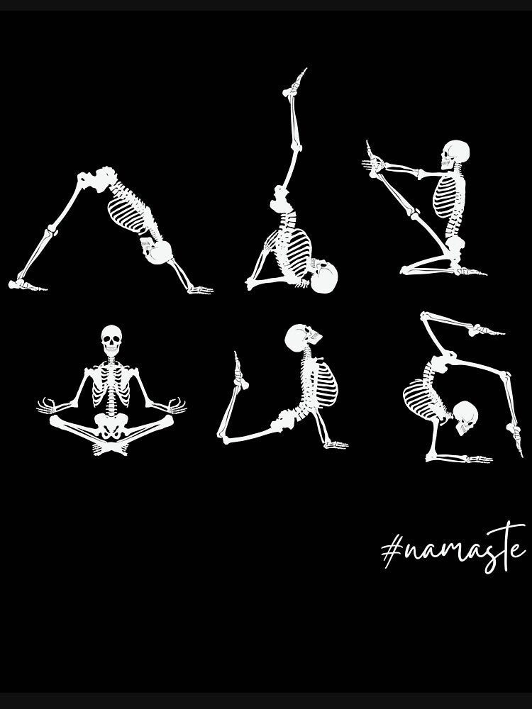 Dance Skeleton Namaste Halloween by RK-Artist