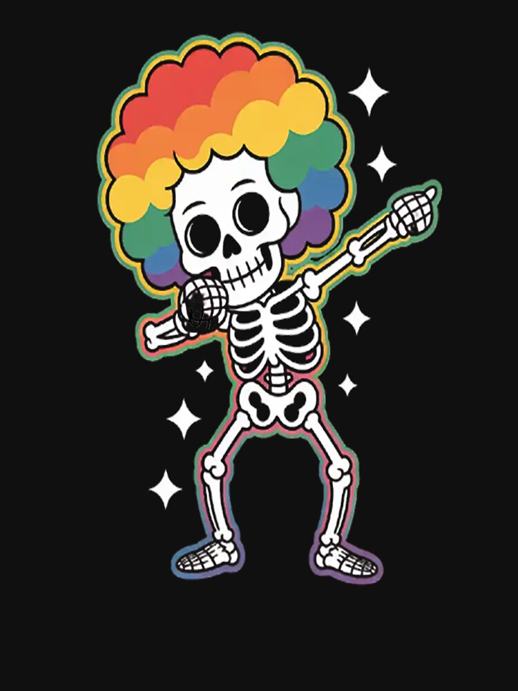 70s Halloween Dancing Disco Skeleton by StuffNestie