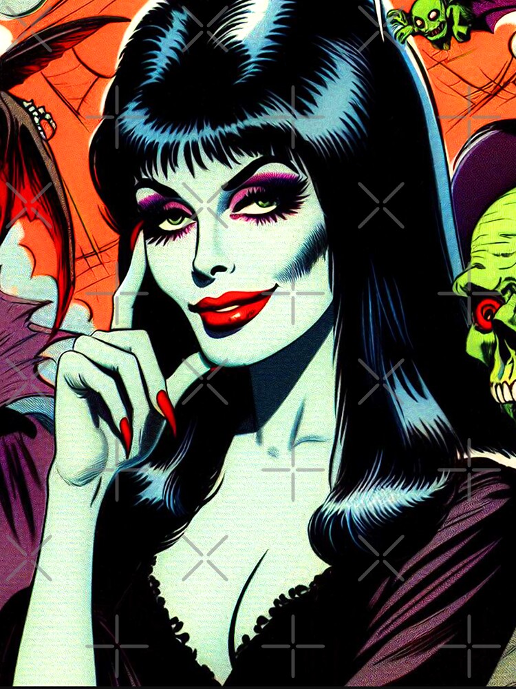 Retro Comic Vampire Woman by PulpVintage