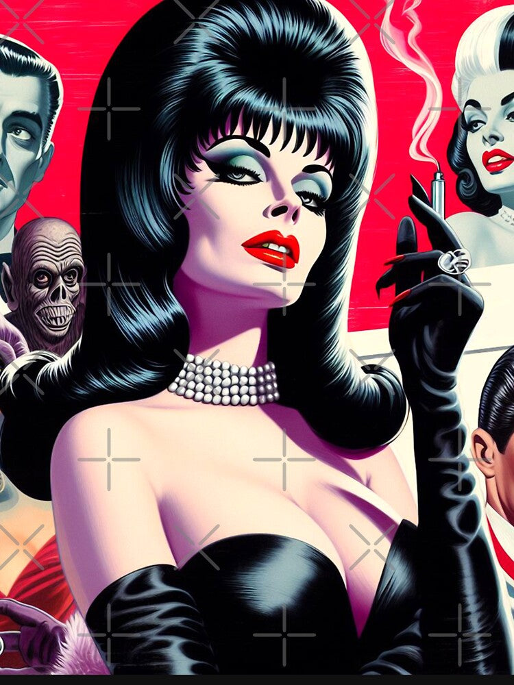 Retro Vampire Woman by PulpVintage