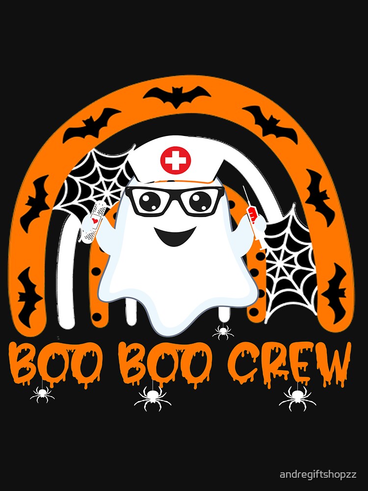 Boo Boo Crew Ghost Doctor EMT' Halloween Nurse by andregiftshopzz